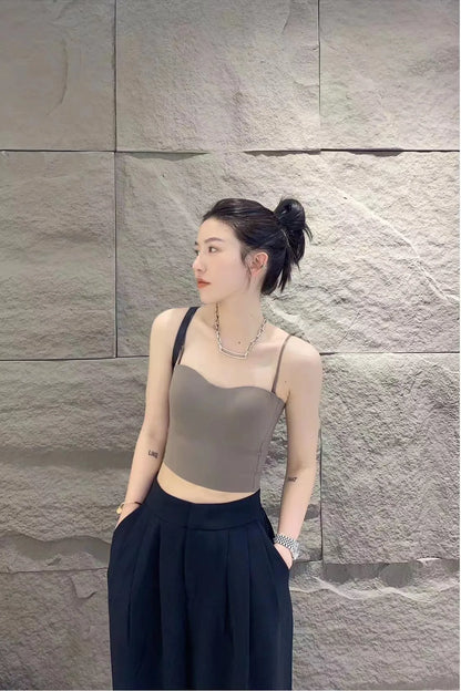 Skin-Friendly Knitted Yoga Tank Top